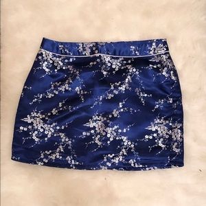 Adorable blue oriental style skirt